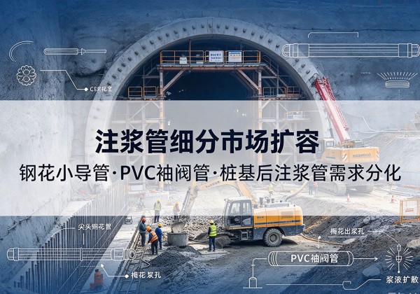 乾安注浆管细分市场扩容，隧道钢花小导管、PVC 袖阀管、桩基后注浆管需求分化